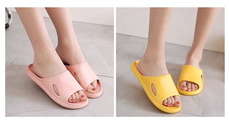 Custom Logo Bathroom Slides Anti-slip Women Men EVA Foam Slippers House Shoes