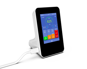 Thông minh CO2 mức độ màn hình báo động với nhiều màn hình của TVOC/PM1/PM2.5/PM10/Temp/RH, CO2 <span class=keywords><strong>Meter</strong></span> cho nhà và văn phòng - Product Image 5
