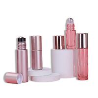 Rose translucide scintillante/or rose massif Unique Premium doré teinte à lèvres coloré 5ml 10ml rouleau sur bouteille de parfum