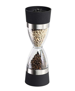 Moulin à poivre et sel de mer double tête en forme de sablier, ml, 2 en 1, meilleur mélangeur à épices - Product Image 1