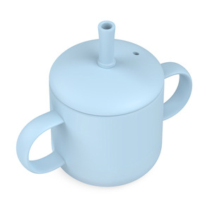 Vaso de silicona SilverJet para bebés con pajita, a prueba de fugas, vaso de entrenamiento para bebés y niños pequeños, boquilla suave para leche o agua - Product Image 5