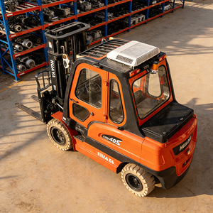 Montacargas Eléctrico de Cuatro Ruedas Pequeño de 4 Toneladas, Apilador Contrapesado sin Patas, con Batería y Puerta <span class=keywords><strong>para</strong></span> Levantar y Cargar - Product Image 6