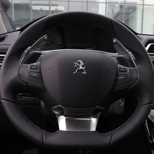 Extension de palettes de changement de vitesse pour volant <span class=keywords><strong>Peugeot</strong></span> <span class=keywords><strong>508</strong></span> <span class=keywords><strong>SW</strong></span> GT RXH 2011-2015 MK1 3008 <span class=keywords><strong>Hybrid4</strong></span> 2012, autocollant de levier de vitesse DSG, fleur - Product Image 4