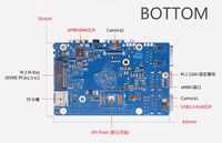 Placa de Desarrollo WiFi/BLE Mini PC Orange Pi 5 Pro 8GB RK3588S Nuevo M2.0 WiFi5.0-BT5 BT5OS/Ubuntu/Debian/Android12 Ordenador