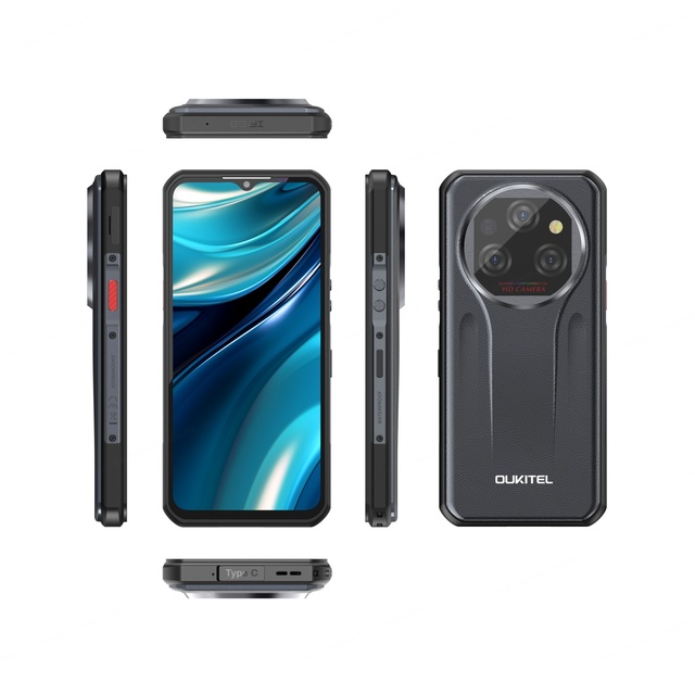 WP39 5G LTE GSM Rugged Octa Core Smartphone 6+256GB 6.60"FHD+ 64MP Camera 11000mAh Android 14 Fingerprint Shockproof IP68