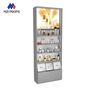 GDR02-BG18 cửa hàng bán lẻ hiển thị tốt bán gỗ hiển thị màu xám tủ gỗ cho kệ trưng bày sang trọng - Product Image 1