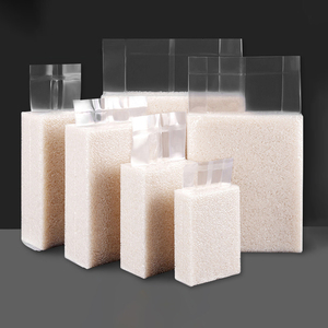 Sacs sous vide transparents personnalisés en PA/PE pour l'emballage alimentaire, sachets de conditionnement sous vide pour riz, sacs de riz sous vide en gros - Product Image 1