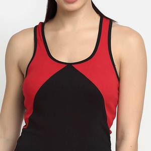 Camiseta Deportiva sin Mangas para Mujer, Diseño de Logotipo Personalizado, 100% Algodón, Secado Rápido, para Gimnasio, Color Sólido, Venta Caliente - Product Image 3