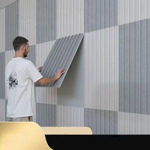Casa soggiorno acustico insonorizzato pannello di parete in fibra di poliestere Design Art Deco in feltro per l'<span class=keywords><strong>insonorizzazione</strong></span> decorativa - Product Image 5