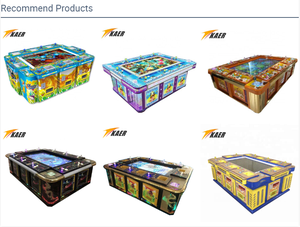 Độ Nét Cao 6 Người Chơi 55 Inch Kim Loại Cá Bảng <span class=keywords><strong>Arcade</strong></span> Trò Chơi Câu Cá Máy Vua Cua - Product Image 2