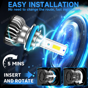 공장 S7-DOB 자동차 Led 라이트 헤드 라이트 LED H1 H3 H7 H11 9005 9006 H4 Canbus 기능 12V Led 헤드 라이트 H4 하이 로우 빔 - Product Image 4