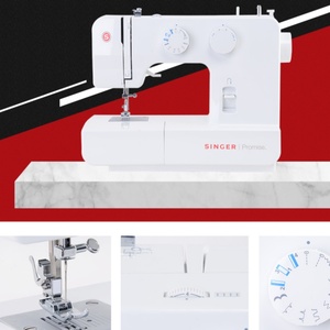 Machine à coudre domestique portable à aiguille simple et point invisible pour la couture de vêtements à domicile - Product Image 2
