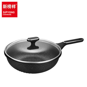 Maifan Stone Non-Stick Frying Pan 32Cm Induction Compatible Round Wok With Lid - Product Image 5