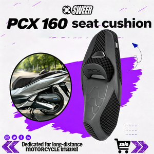 혼다 PCX160 오토바이 시트 커버 개조 시트 어셈블리 (새로운 모델) - 편안하고 부드러운 등받이 시트 가방 포함 - Product Image 1