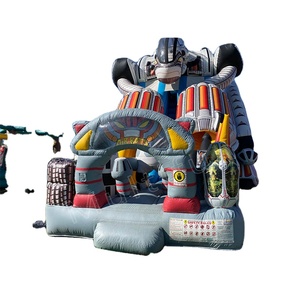 Tongle nhà máy trực tiếp PVC Inflatable siêu <span class=keywords><strong>Mega</strong></span> trượt với Robot chủ đề giá tốt nhất - Product Image 1
