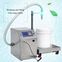 Machine de remplissage automatique de liquides à très grand débit, type pesage pour la transformation alimentaire, neuve, avec pompe – pour lessive