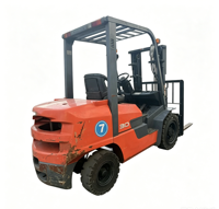 Dijual Forklift Diesel Jepang 3 Ton Mesin Original Cat Pabrik Asli Hydraulic Side Shifter Ban Solid Tiga Tingkat