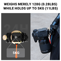 Clip de fixation rapide pour sangle de sac à dos photo – Maintient les appareils photo reflex numériques et compacts en position sécurisée et stable – Support de sangle pour sac à dos photo