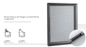 Profilé d'extrusion en aluminium XUNKAI pour cadre de <span class=keywords><strong>porte</strong></span> d'armoire incurvé robuste de 35 mm, vente en gros, personnalisable OEM - Product Image 2
