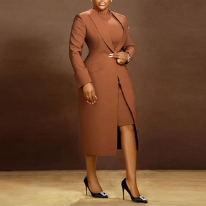 2025 Ladies Suits Office Wear Two Piece <b>Set</b> Women Clothing Long <b>Blazer</b> + Inner Dress <b>Set</b> Two Piece <b>Blazer</b> <b>Set</b> Outfits for Women - Product Image 4
