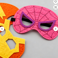 Kit de Décoration pour Fête d'Halloween et Carnaval : Masques DIY en Feutre de Super-Héros et de Dragon pour Jeux de Rôle et Déguisements