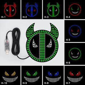 Feux LED Demon Eyes pour pare-brise avant/arrière de voiture, 12V 5W, modèle JHS-Z-26, lampes de mise à niveau - Product Image 5