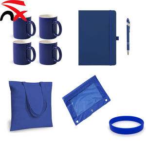 Venta Directa de Fábrica, Juego de Regalo Promocional Color Azul, Taza, Cuaderno, Bolsa de Lona, Pulsera <span class=keywords><strong>para</strong></span> Actividades al Aire Libre - Product Image 1