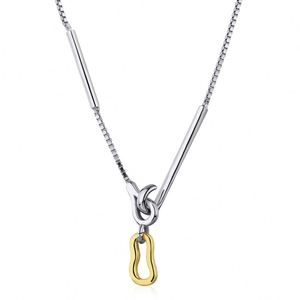 Dylam Multi Wear Method 18k Gold Plated Pendant Necklaces Sterling <b>Silver</b> 925 Hook Clasp Thin <b>Box</b> <b>Chain</b> Necklace for Unisex - Product Image 1
