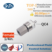 Sambungan Cepat SHJH-LOK Inter Screw NPT Male Tekanan Tinggi Permukaan Halus 316SS Fitting Katup untuk Gas ASME ANSI API ASTM EN JIS