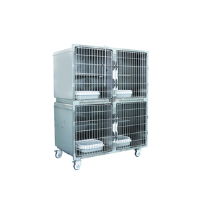 Lekang dört-Pet hastane kafesi-304 paslanmaz çelik kedi kurtarma sandık besleme kurtarma çıkarılabilir tepsi ayarlanabilir bölüm 2-Year - Product Image 6