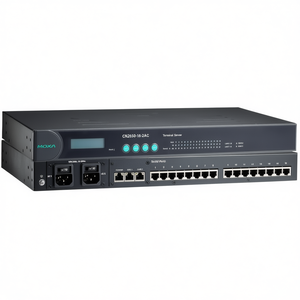 เซิร์ฟเวอร์เทอร์มินัล Moxa CN2650-16-2AC พอร์ตเชื่อมต่อแบบอนุกรม 16 พอร์ต อีเธอร์เน็ต 2 พอร์ต อุปกรณ์เครือข่ายอุตสาหกรรม - Product Image 2