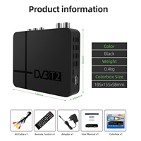 Récepteur TV Satellite DVB T2 4K Récepteur terrestre HD H.265 en option Récepteur TV numérique personnalisé gratuitement