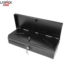 Caja Registradora con Tapa Abatible Metálica, Caja Registradora con Cerradura y Llave para Sistema POS, Tiendas Minoristas y Pequeños Negocios - Product Image 3