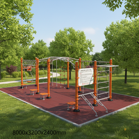 Équipement de gym extérieur pour jeunes / Station d'entraînement multifonctionnelle / Personnalisable / Station de fitness pour parc OEM ODM