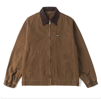 Chaquetas de Trabajo Personalizadas Bordadas para Hombre, Estilo Vintage, de Algodón, para Primavera, con Cierre, Estilo Carpintero, Detroit, Mecánico, Camionero