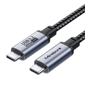 Mindpure экологически чистый кабель Gen3 USB3.2 Type C 20 Гбит/с 5A 100 Вт PD Быстрая зарядка умная функция для принтера Android из чистой меди - Product Image 1