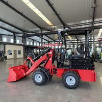 Chargeurs sur pneus compacts hydrauliques à grandes roues, abordables, pour l'agriculture chinoise