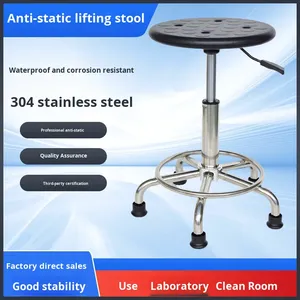 Taburete Antiestático ESD de Espuma Integral para Cuarto Limpio Clase 1000, Diseño Moderno de Silla Elevadora para Uso Hospitalario, Certificado BIFMA - Product Image 6