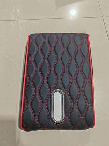 Senbolia, consola central de cuero duradero, organizador de pañuelos de almacenamiento, cojín giratorio para Reposabrazos de coche con bolsa para teléfono - Product Image 6