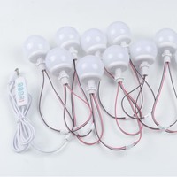 5V LED 3 température de couleur LED miroir de maquillage lumière pour Installation perforée supplémentaire coiffeuse lampe ampoule
