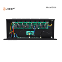 Aode S108 Profesional 2000W 8-Channel Phosphor Bronze Metal Power Amplifier Sistem Suara AC90-260V 50-60Hz Input Bersertifikat CE