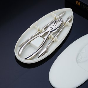 Ensemble d'outils de craquelins multifonctionnel en alliage de zinc 3PCS Outil de fruits de mer Outil de consommation de crabe Pinces à crabe pour cuisses de crabe - Product Image 1