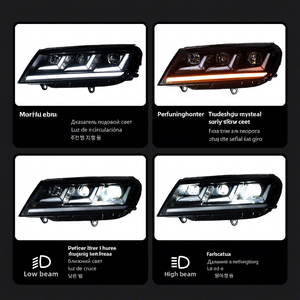 16-18 pour ensemble de phares modifiés 25 modèles, feux de jour LED, clignotants séquentiels, 12V, haute puissance 55W - Product Image 4