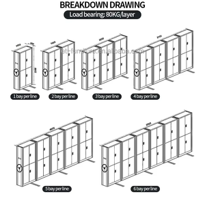 ที่เก็บเอกสารขนาดใหญ่สำหรับห้องสมุดตู้โลหะที่เก็บเอกสารแบบเคลื่อนที่ - Product Image 2