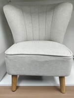 Nordic Light Luxe Cadre En Bois En Forme De Coquille Dossier Chaise Ligne Tissu Unique Mini Canapé Chaise pour Enfants