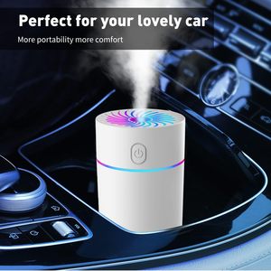 Humidificador de Aire Portátil, Colorido, Mini, de 300 ml, con Rociador de Agua, Ultrasónico, USB, para Coche, Venta al Por Mayor - Product Image 4