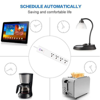 Regleta Inteligente LangYeao 65W GaN con 4 Tomas de CA, Control Independiente, Carga Rápida USB-C PD, WiFi/ZigBee/Matter, Compatible con Alexa