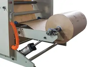 Mesin Kantong Kertas Roti Kraft Belanja Otomatis Penuh dengan Pegangan
