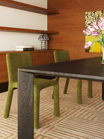 Table à manger extensible en bois de pin massif noir de qualité supérieure, 6 places, rectangulaire, style italien minimaliste, compacte, gain de place, pour cuisine