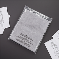 Sacs en polyéthylène transparents à fermeture autocollante avec logo personnalisé et avertissement de suffocation, enveloppes en polyéthylène transparentes pour vêtements, chaussettes, sous-vêtements
